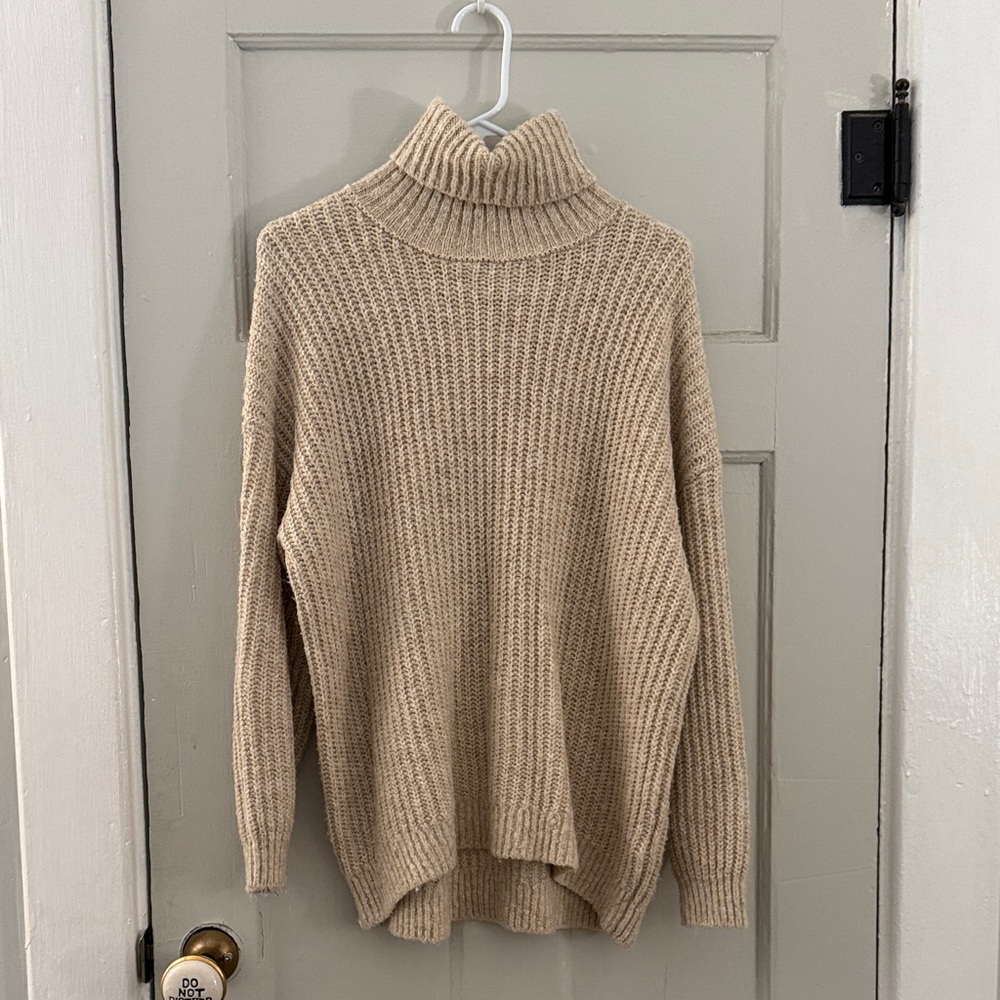 Old Navy Tan Turtleneck Sweater